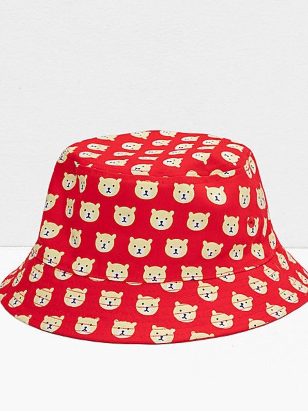 BNWT Teddy Fresh Red Reversible Bucket Hat, O/S